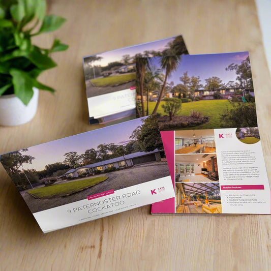 Real Estate Brochures on Premium 300gsm Stock