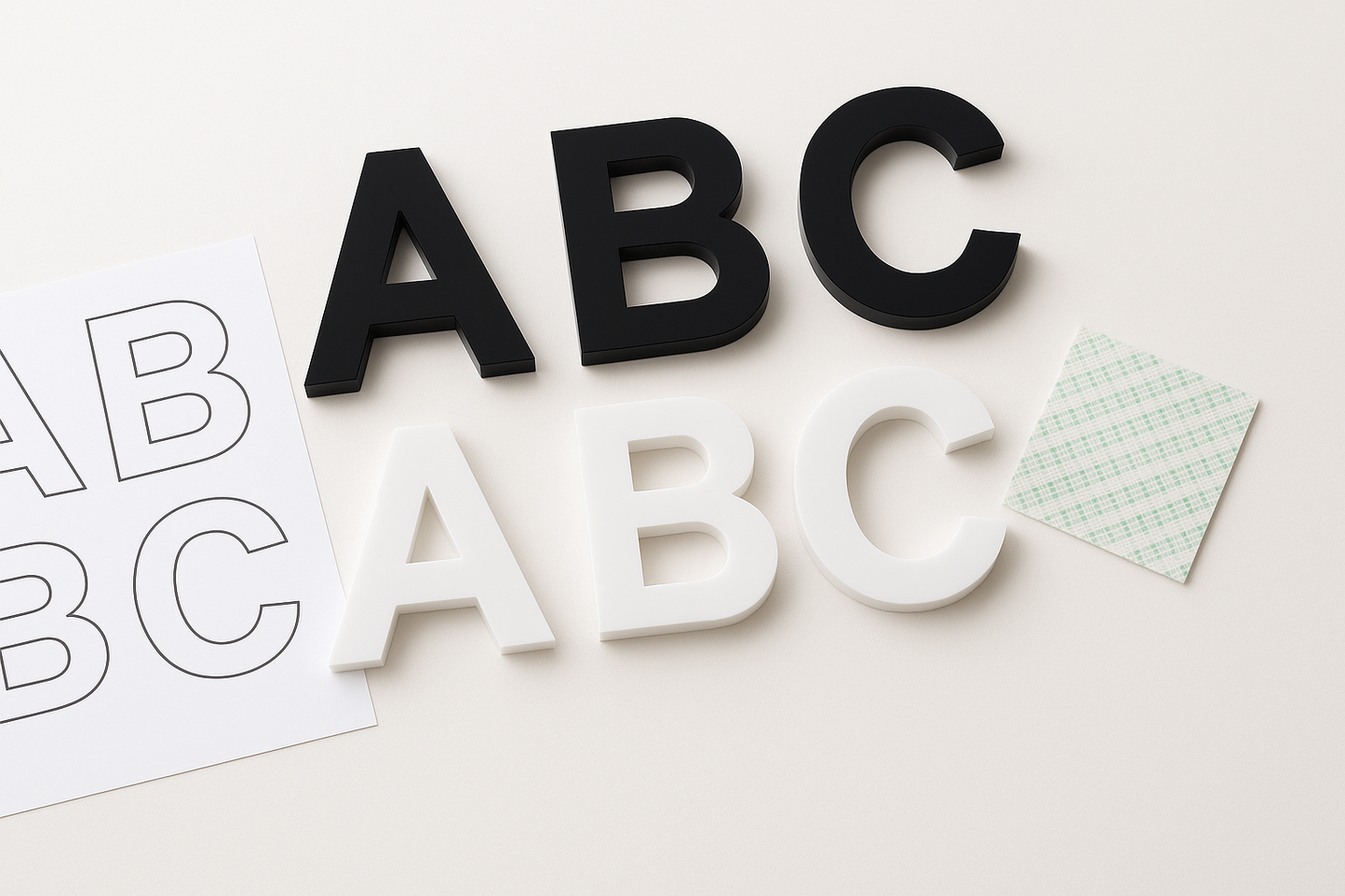 3D Laser Cut Acrylic Letters – Easy DIY Installation