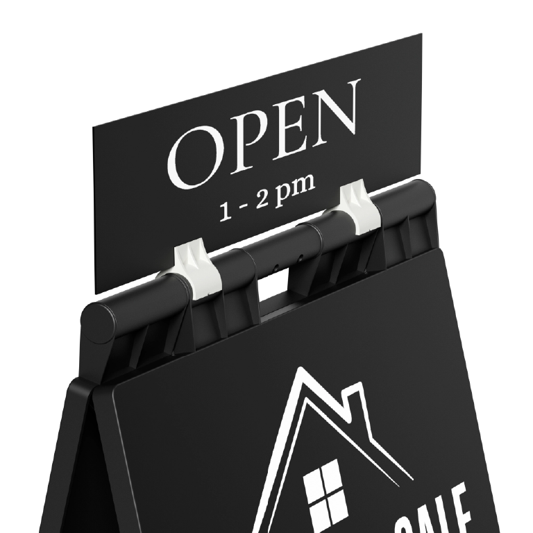 Open Home A Frame Sign with Durable Plastic Frame