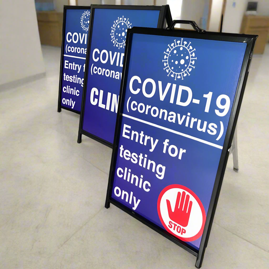 Metal A Frame Sandwich Board with Custom Print