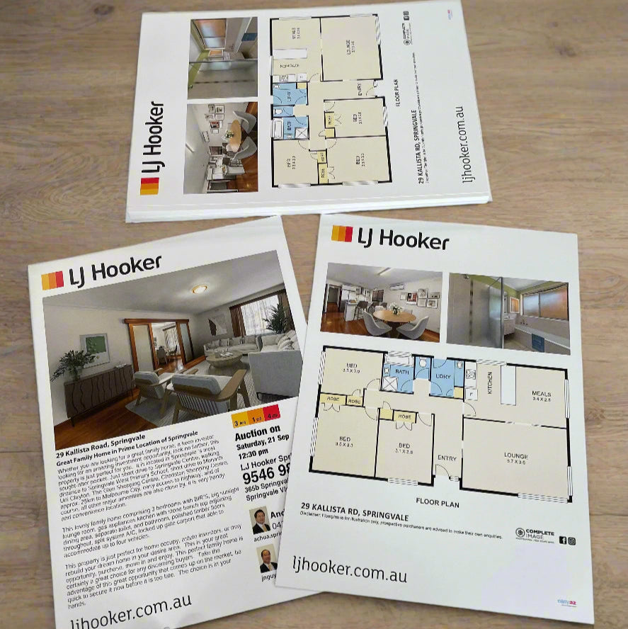 Real Estate Brochures on Premium 300gsm Stock
