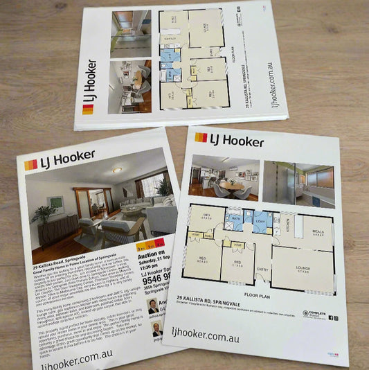 Real Estate Brochures on Premium 300gsm Stock