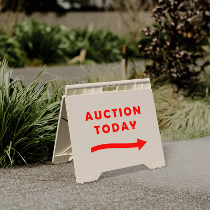 Open Home A Frame Sign with Durable Plastic Frame